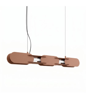 Chain 91cm LED Bar Pendant Ceiling Light Mocca 3000K-1