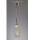 Crystal Drum SHADE ONLY Antique Brass, Crystal - 5