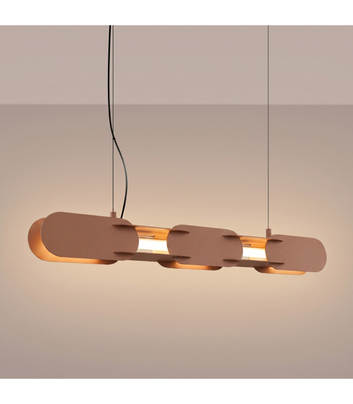 Chain 91cm LED Bar Pendant Ceiling Light Mocca 3000K-3