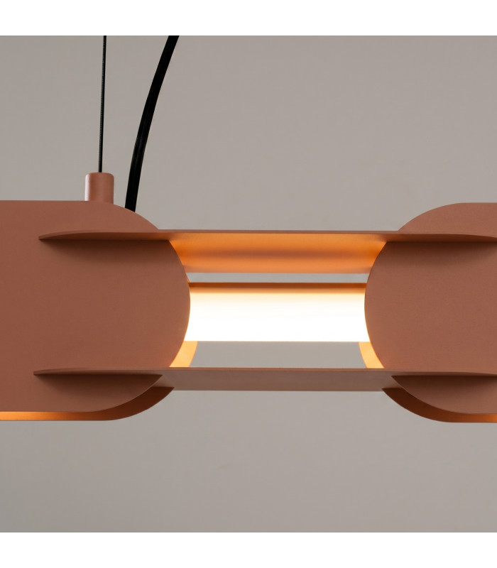 Chain 91cm LED Bar Pendant Ceiling Light Mocca 3000K-4