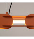 Chain 91cm LED Bar Pendant Ceiling Light Red Ochre 3000K-4
