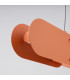 Chain 91cm LED Bar Pendant Ceiling Light Red Ochre 3000K-5