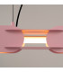 Chain 91cm LED Bar Pendant Ceiling Light Pink 3000K-4