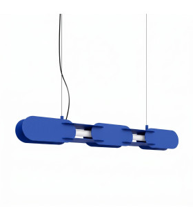 Chain 91cm LED Bar Pendant Ceiling Light Ultramarine 3000K-1