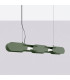 Chain 91cm LED Bar Pendant Ceiling Light Olive Green 3000K-2