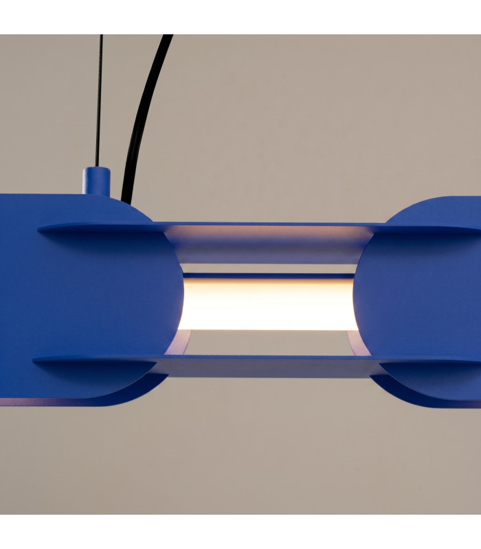 Chain 91cm LED Bar Pendant Ceiling Light Ultramarine 3000K-4