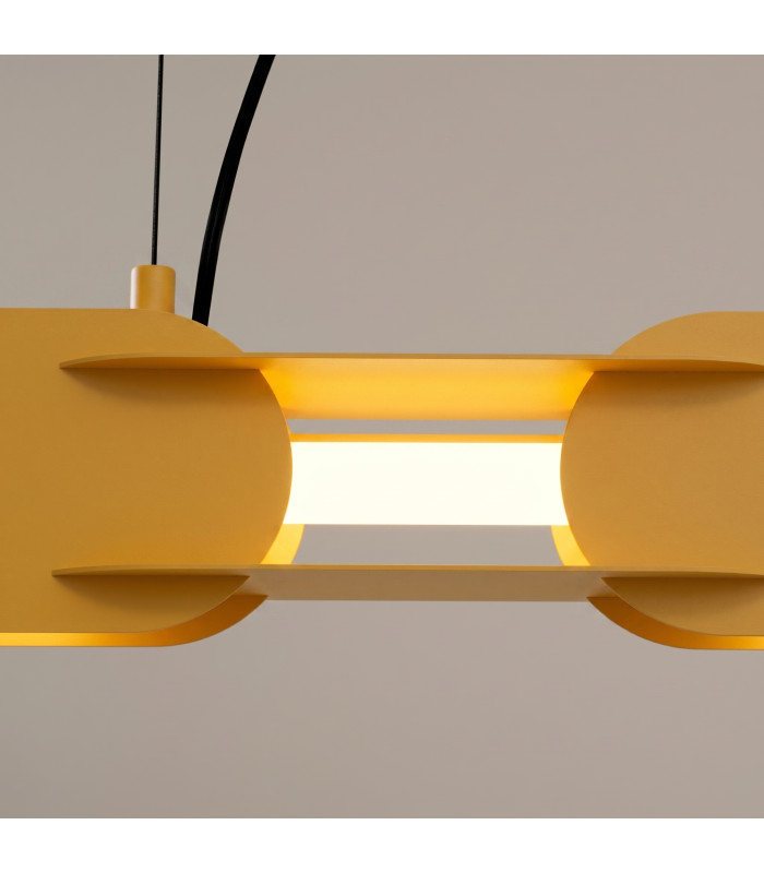 Chain 91cm LED Bar Pendant Ceiling Light Yellow 3000K-4
