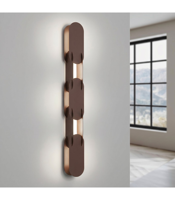 Chain Integrated LED Wall Lamp Brown 4000K-3