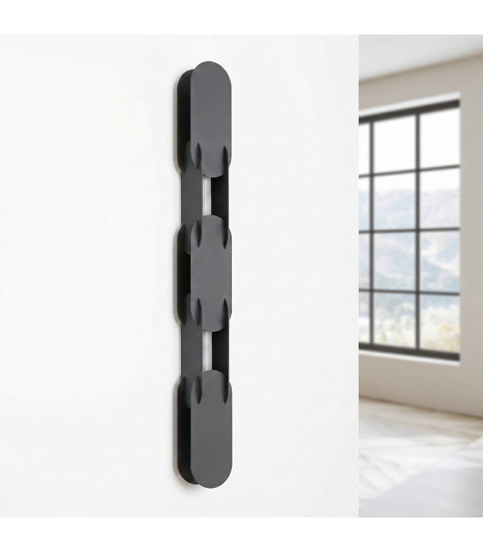 Chain Integrated LED Wall Lamp Black 4000K-2
