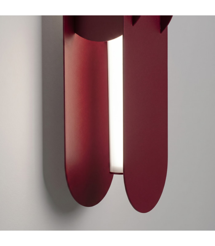 Chain Integrated LED Wall Lamp Burgundy 4000K-4