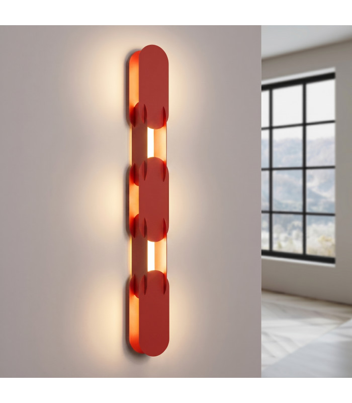 Chain Integrated LED Wall Lamp Red 4000K-3
