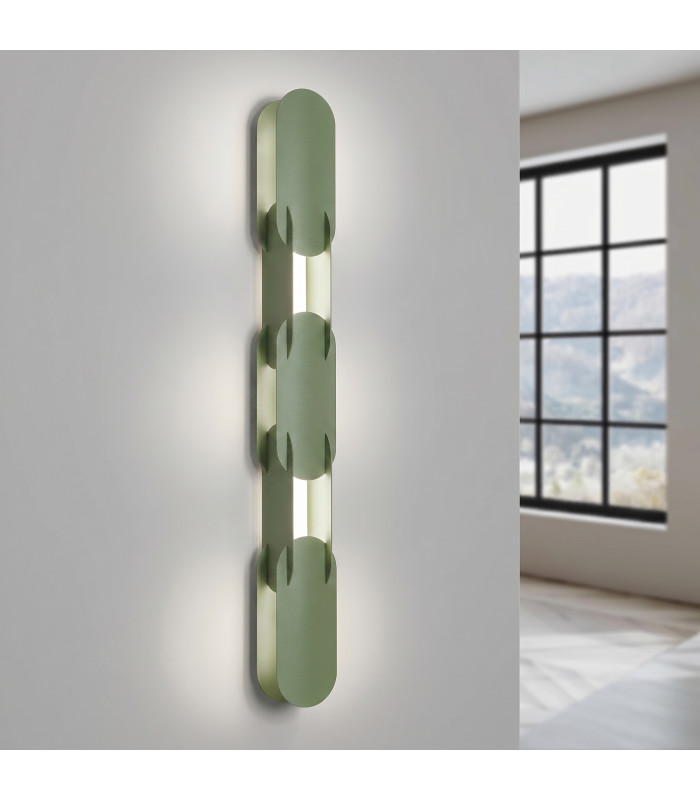 Chain Integrated LED Wall Lamp Olive Green 4000K-3