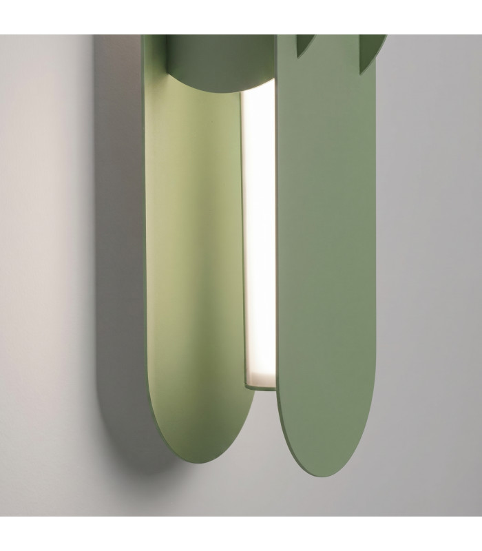 Chain Integrated LED Wall Lamp Olive Green 4000K-4