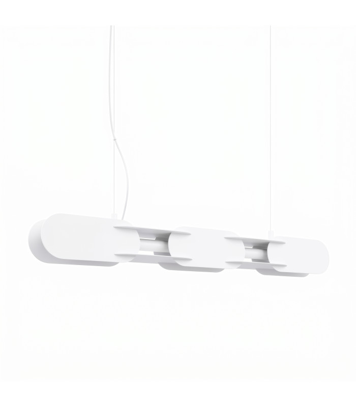 Chain 91cm LED Bar Pendant Ceiling Light White 4000K-1