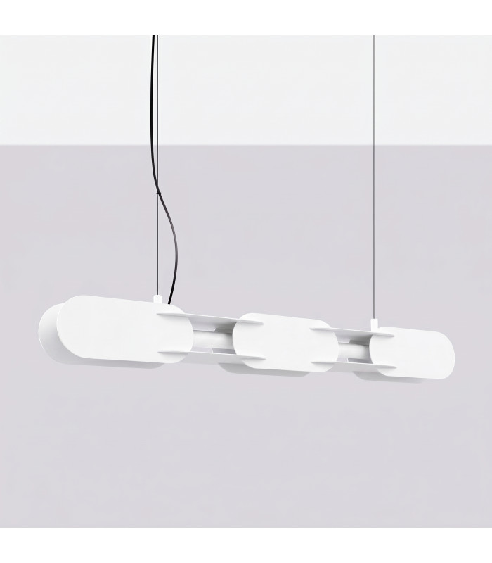 Chain 91cm LED Bar Pendant Ceiling Light White 4000K-2