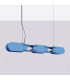 Chain 91cm LED Bar Pendant Ceiling Light Blue 4000K-2