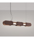 Chain 91cm LED Bar Pendant Ceiling Light Brown 4000K-3