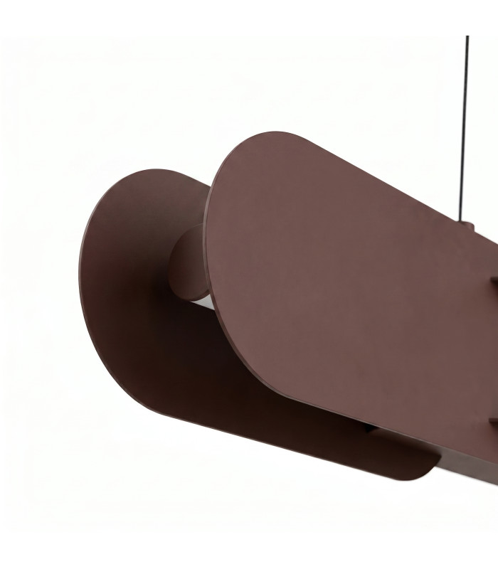 Chain 91cm LED Bar Pendant Ceiling Light Brown 4000K-5