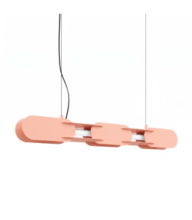Chain 91cm LED Bar Pendant Ceiling Light Peach 4000K-1