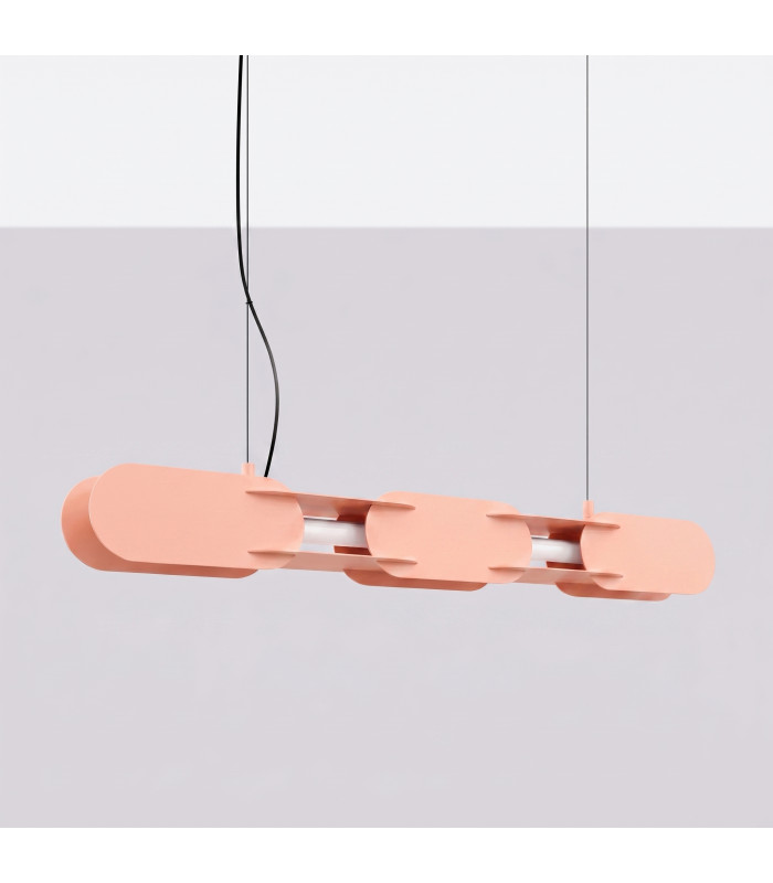 Chain 91cm LED Bar Pendant Ceiling Light Peach 4000K-2
