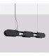 Chain 91cm LED Bar Pendant Ceiling Light Black 4000K-2