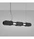 Chain 91cm LED Bar Pendant Ceiling Light Black 4000K-3