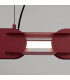 Chain 91cm LED Bar Pendant Ceiling Light Burgundy 4000K-4