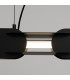 Chain 91cm LED Bar Pendant Ceiling Light Black 4000K-4