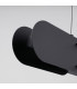 Chain 91cm LED Bar Pendant Ceiling Light Black 4000K-5