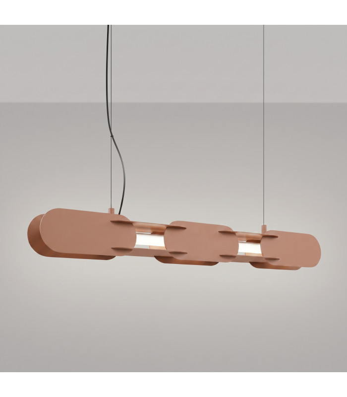 Chain 91cm LED Bar Pendant Ceiling Light Mocca 4000K-3