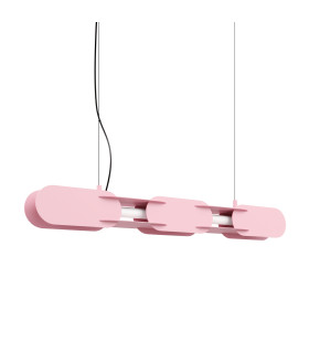 Chain 91cm LED Bar Pendant Ceiling Light Pink 4000K-1
