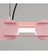 Chain 91cm LED Bar Pendant Ceiling Light Pink 4000K-4
