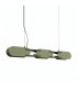 Chain 91cm LED Bar Pendant Ceiling Light Olive Green 4000K-1