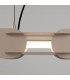 Chain 91cm LED Bar Pendant Ceiling Light Taupe 4000K-4