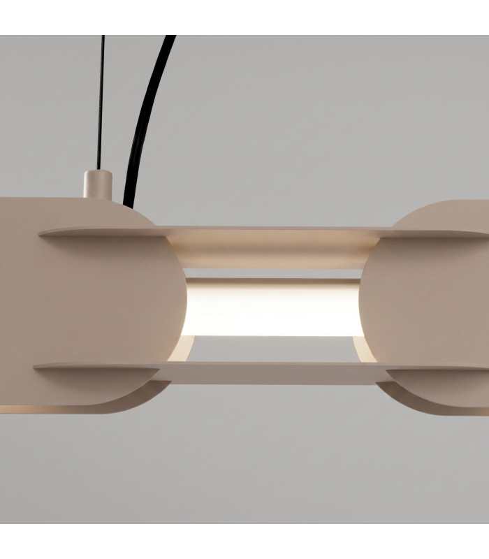 Chain 91cm LED Bar Pendant Ceiling Light Taupe 4000K-4