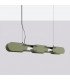 Chain 91cm LED Bar Pendant Ceiling Light Olive Green 4000K-2