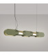 Chain 91cm LED Bar Pendant Ceiling Light Olive Green 4000K-3