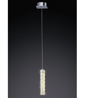 Ceiling Pendant 1 Drop 6W LED 4000K Polished Chrome, Crystal - 2