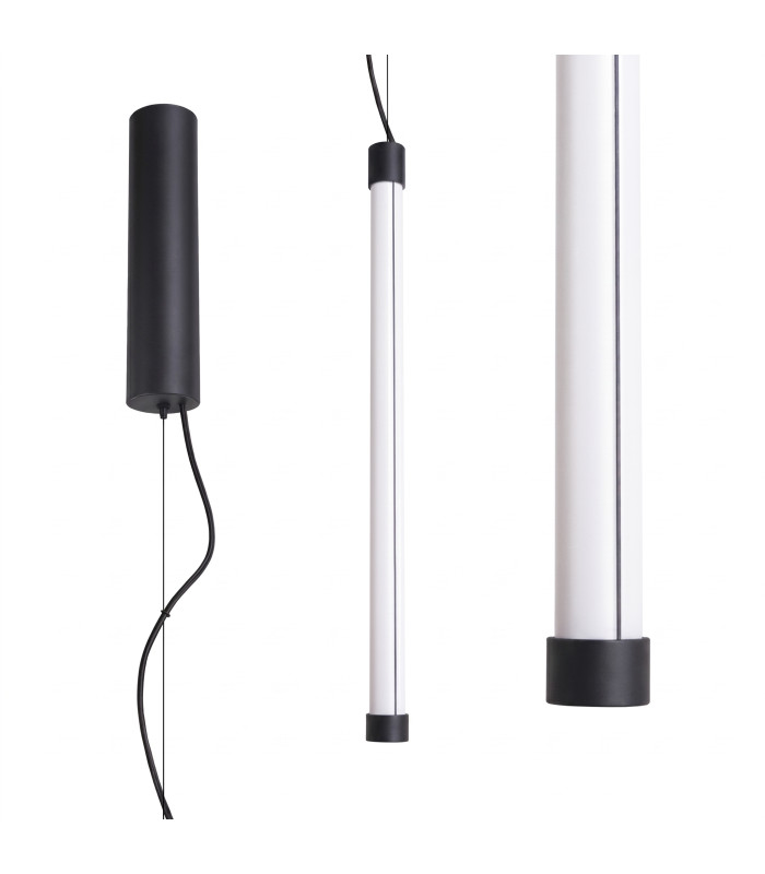 Trang LED 50cm Slim Pendant Ceiling Light Black 3000K-2