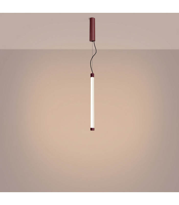 Trang LED 50cm Slim Pendant Ceiling Light Burgundy 3000K-4