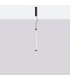 Trang LED 50cm Slim Pendant Ceiling Light Black 3000K-3