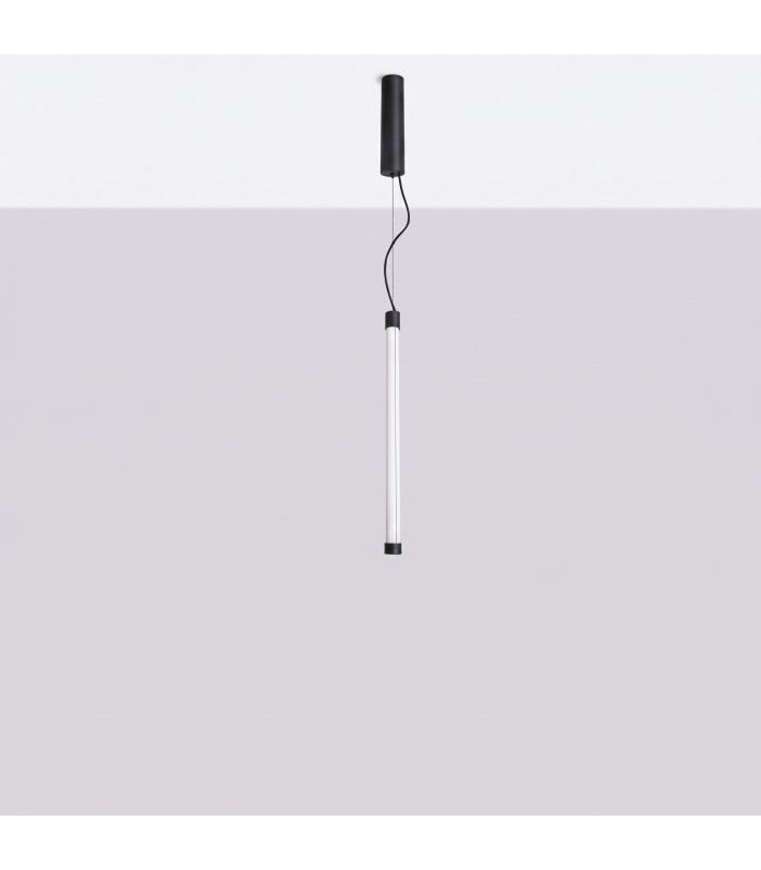 Trang LED 50cm Slim Pendant Ceiling Light Black 3000K-3