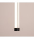 Trang LED 50cm Slim Pendant Ceiling Light Black 3000K-5