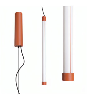 Trang LED 50cm Slim Pendant Ceiling Light Red Ochre 3000K-2