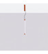 Trang LED 50cm Slim Pendant Ceiling Light Red Ochre 3000K-3
