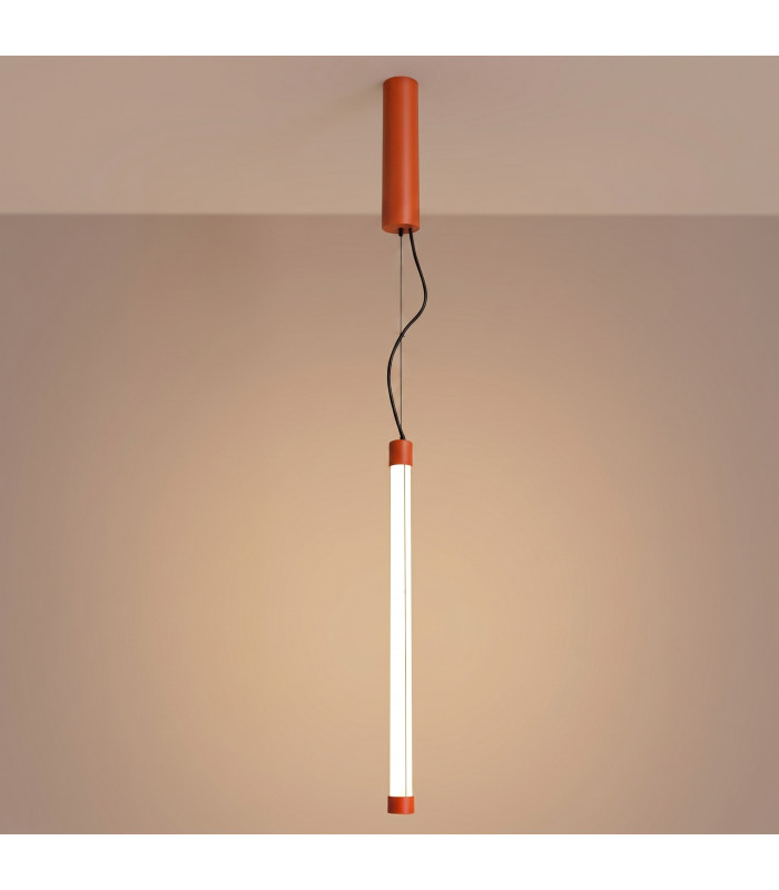 Trang LED 50cm Slim Pendant Ceiling Light Red Ochre 3000K-4
