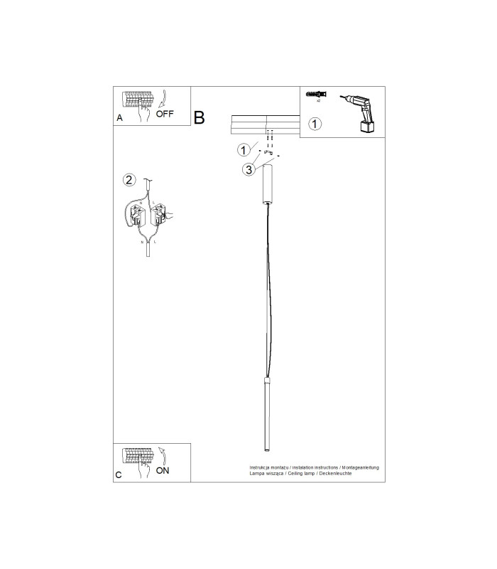 Trang LED 50cm Slim Pendant Ceiling Light Pink 3000K-8