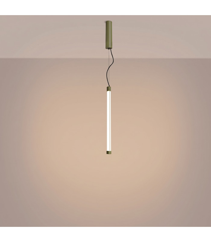 Trang LED 50cm Slim Pendant Ceiling Light Olive Green 3000K-4