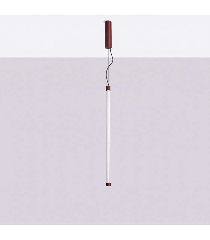 Trang LED 75cm Slim Pendant Ceiling Light Burgundy 3000K-3