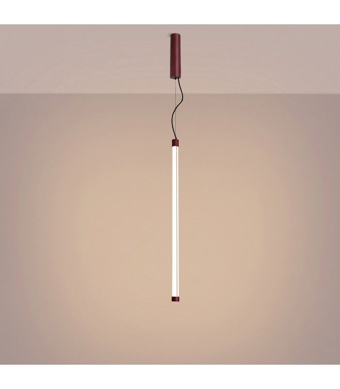 Trang LED 75cm Slim Pendant Ceiling Light Burgundy 3000K-4